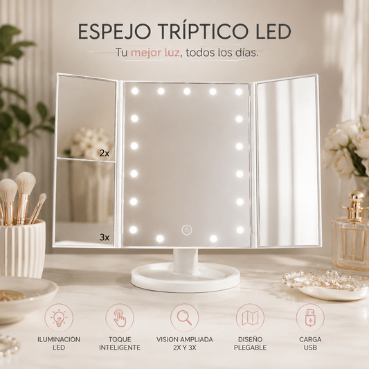 GlowMirror™ | El Espejo LED Viral de Beauty
